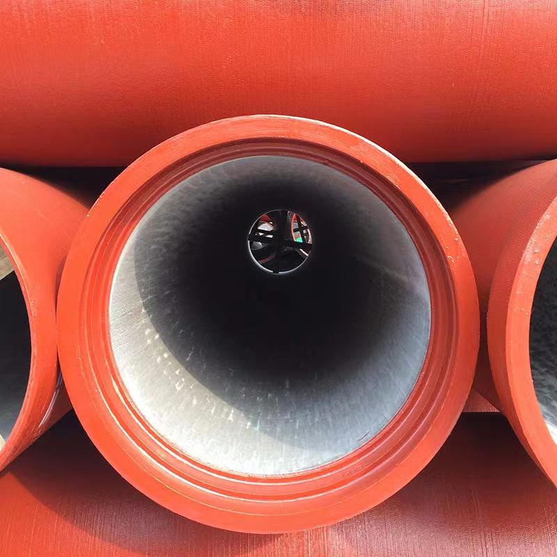 Ductile iron pipes for sewage water(, Class K9, K8, K12, C40,C30& C25 in 6 Meters or 5.7Meter or 5.5 Meter, Bitumen+ Zinc outside painting and high-alumina cement lining inside)