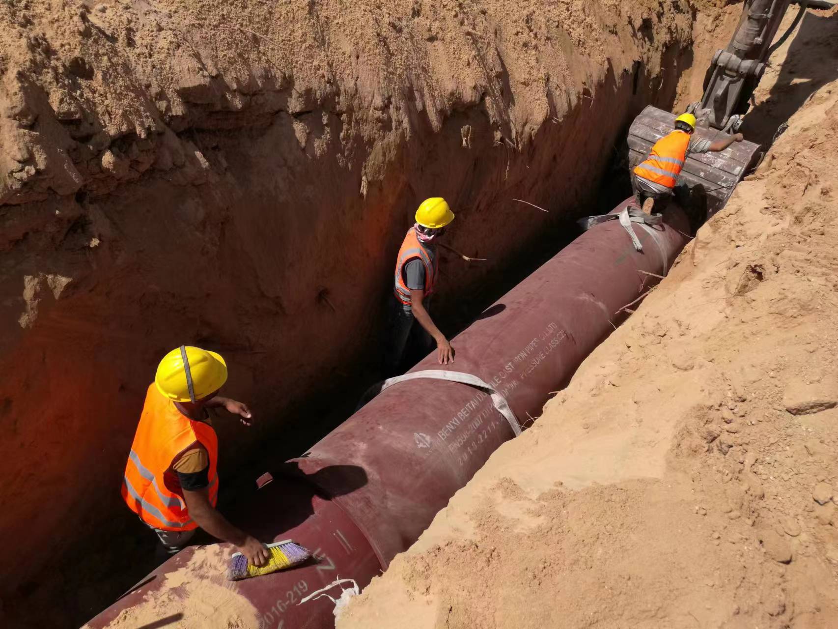 Installation of ductile iron pipe